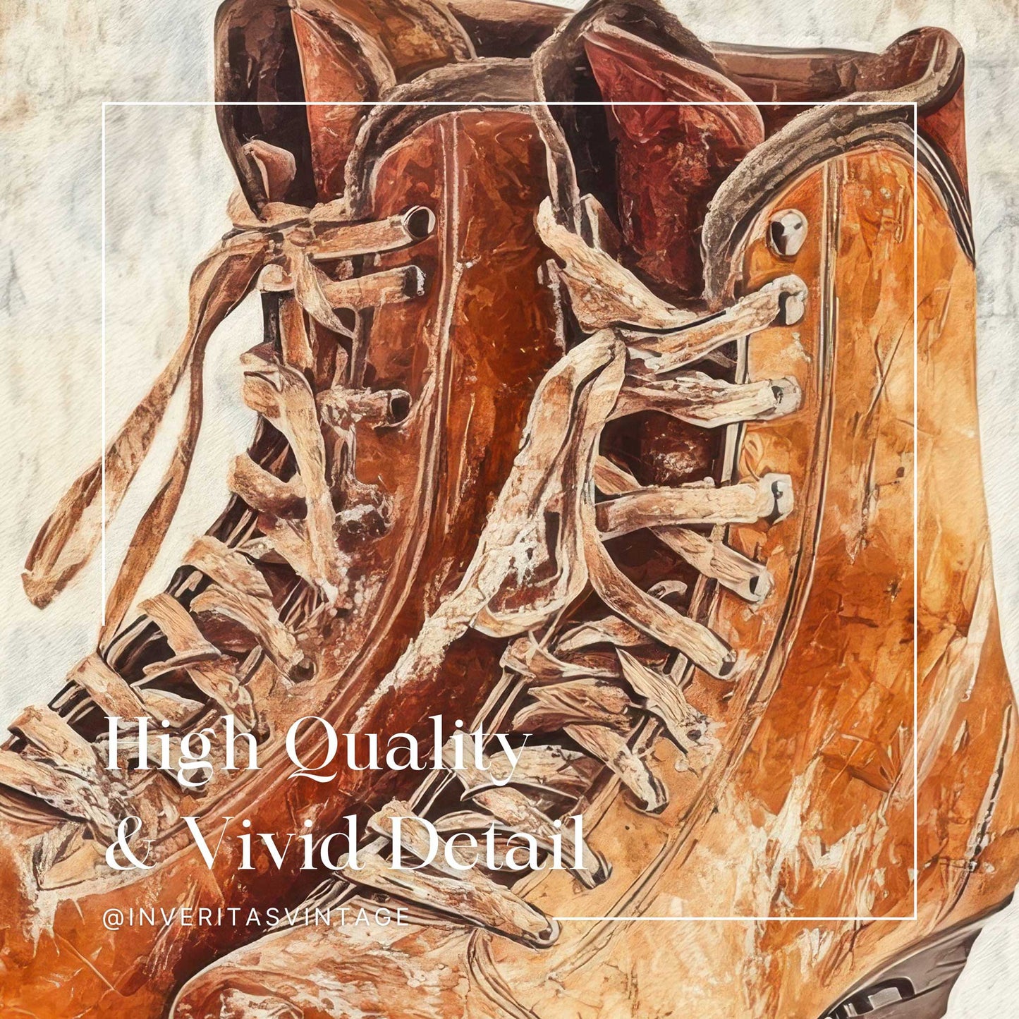 the nostalgic ice skates print is high quality and has vivid detail