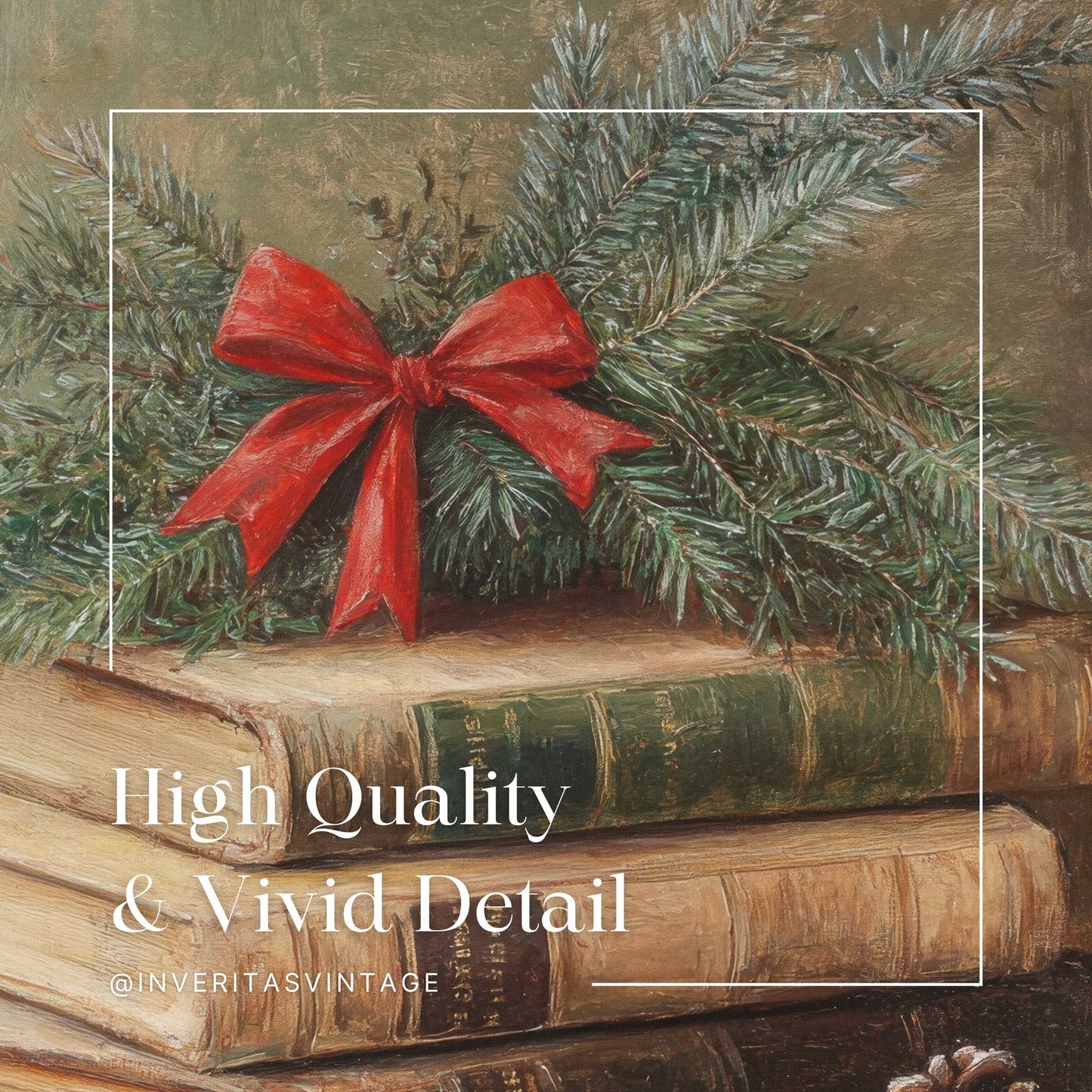 the christmas books print is high quality and has vivid detail