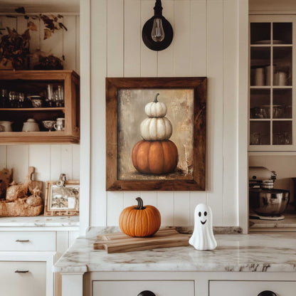 Rustic Pumpkins Print